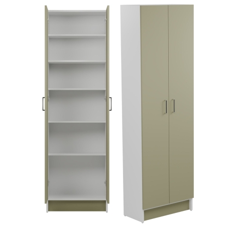 Mobile colonna 64x34xh210 con ripiani Brava10 verde Colavene -3