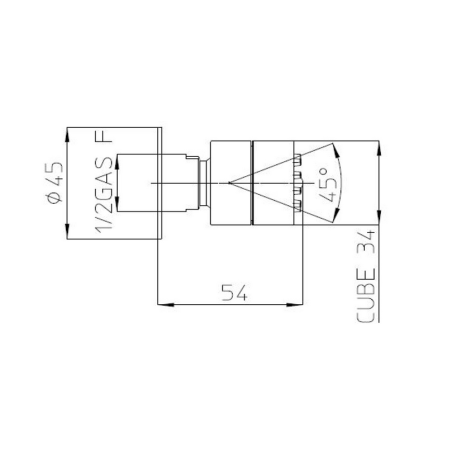 Soffione doccia autopulente 34x34 Bossini Cubic Gom I00135 -2