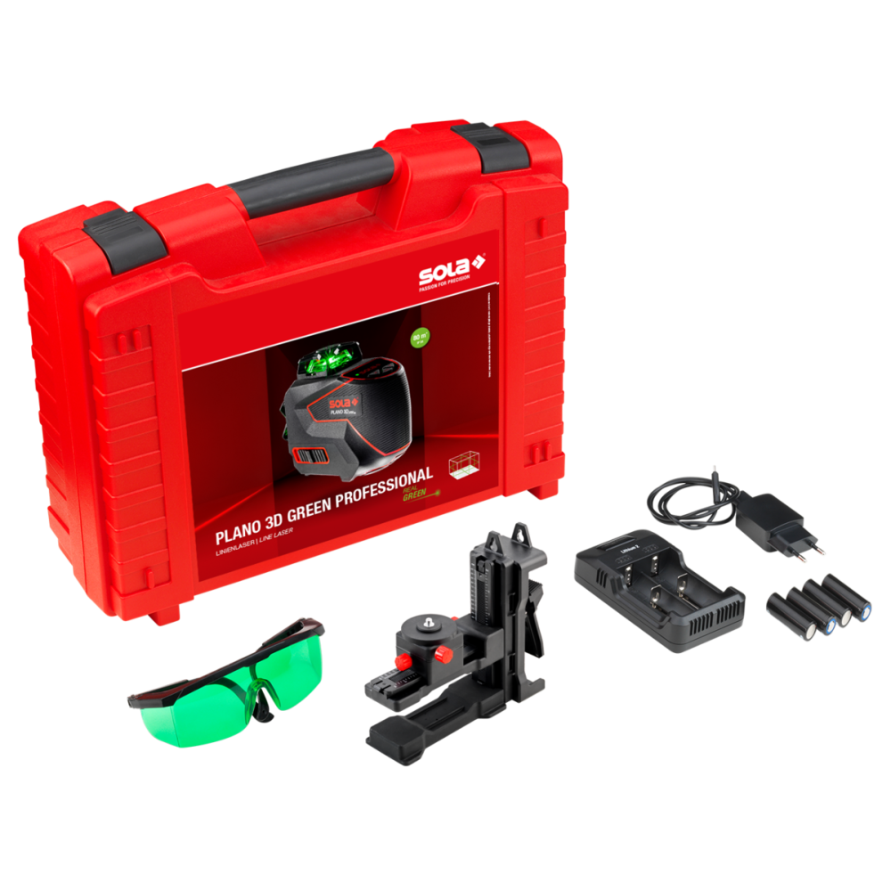 Tracciatore laser 3D 360° - PLANO 3D GREEN PROFESSIONAL - 71017201 SOLA -2