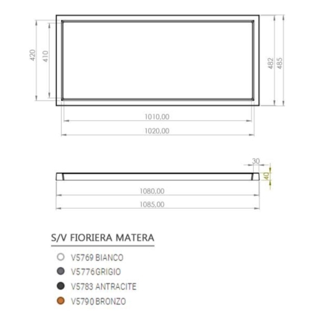 Sottovaso per vaso MATERA Monacis -9