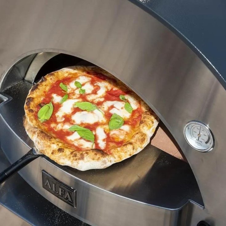 copy of Forno a LEGNA 2 pizze Grigio ALFA REFRATTARI Classico -4