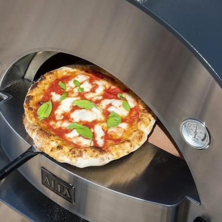copy of Forno a LEGNA 2 pizze Grigio ALFA REFRATTARI Classico -4