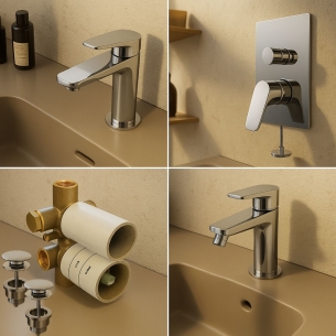 Rubinetteria lavabo + bidet + doccia JUICE FIR -1