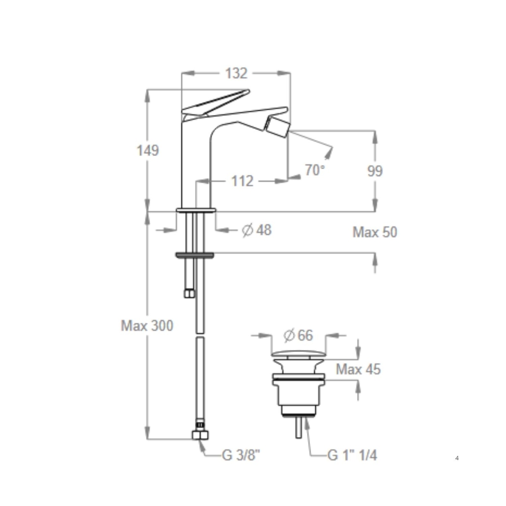 Rubinetteria lavabo + bidet + doccia JUICE FIR -5