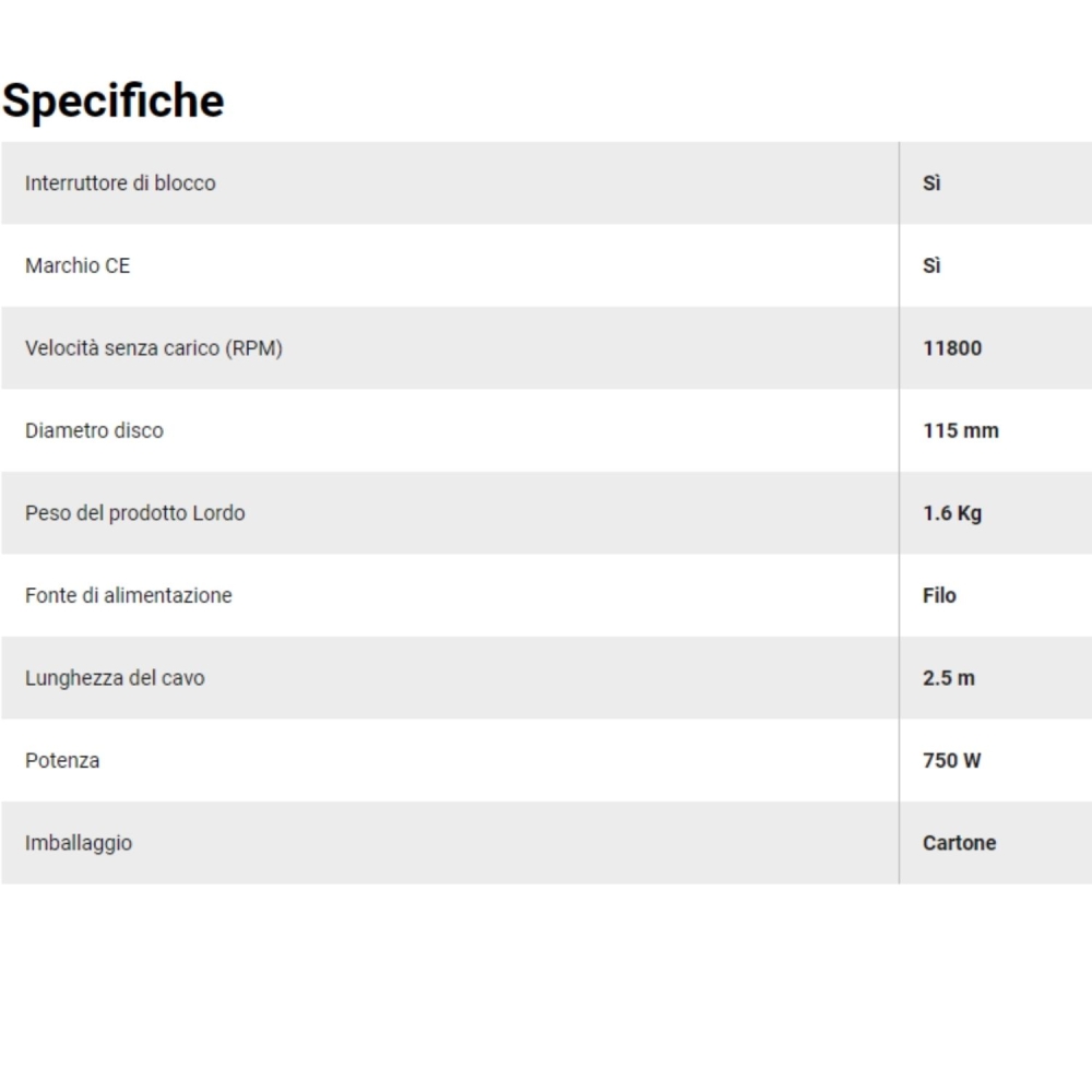 Smerigliatrice 115mm 750w + 100 Dischi per inox DEWALT DWE4036KIT -3
