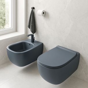 Sanitari sospesi 54x40 cm FLUO FLAMINIA color Cenere -1