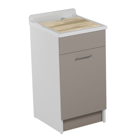 Lavatoio Colavene 45X60cm Jollywash con cesto portabiancheria corda -4