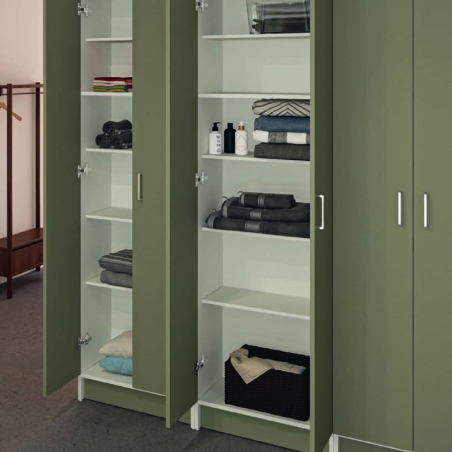 Mobile colonna 64x34xh210 con ripiani Brava10 verde Colavene -2