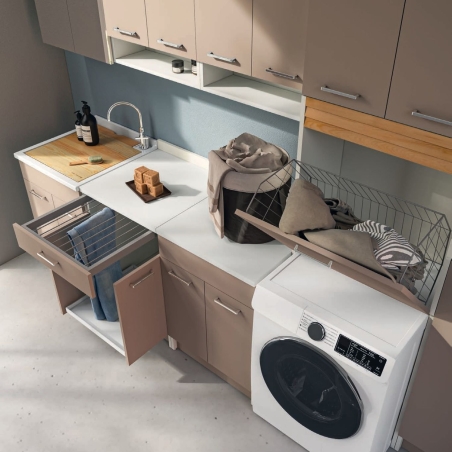 Mobile colonna 64x34xh210 vano lavatrice corda Brava1 Colavene -5