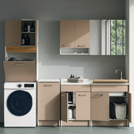 Mobile colonna 64x34xh210 vano lavatrice corda Brava1 Colavene -1