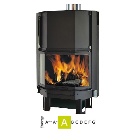 Camino a legna prismatico FIREK 3 EK63V/N -1