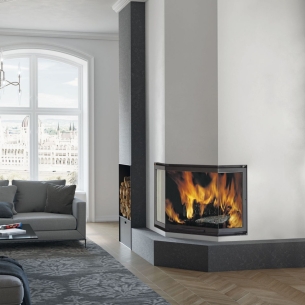 Camino a legna prismatico FIREK 3 EK63 V/N -4