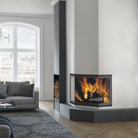 Camino a legna prismatico FIREK 3 EK63V/N -4