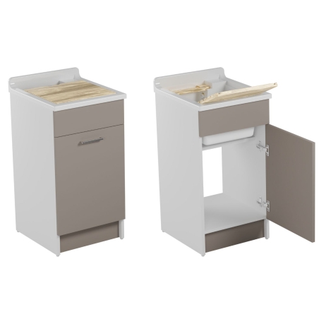 Mobile con lavatoio 45x50x86h cm Swash Colavene Corda -1