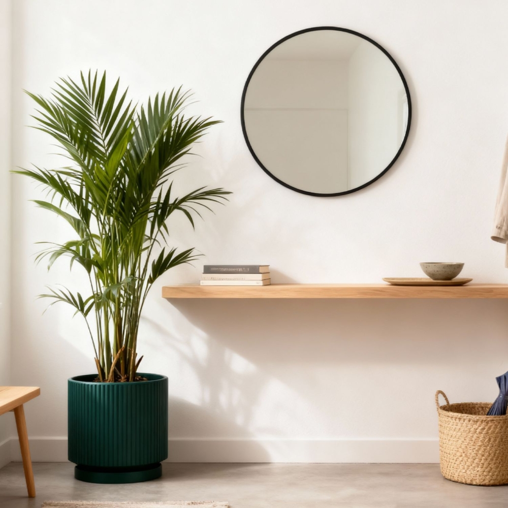 Vaso da giardino Verde Lago Monacis Vertigo in polietilene -2