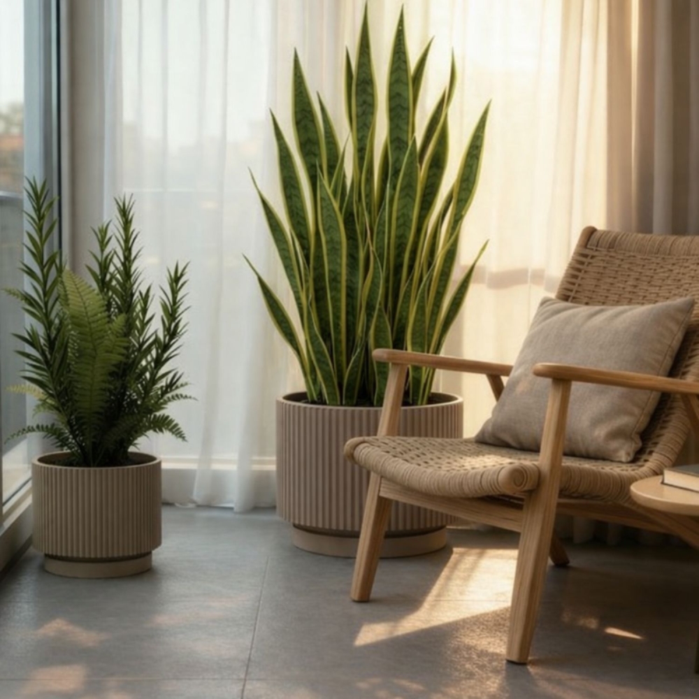 Vaso da giardino tortora Monacis Vertigo in polietilene -2