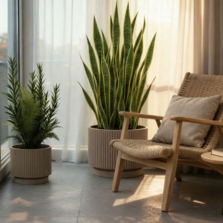 Vaso da giardino tortora Monacis Vertigo in polietilene -2