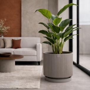 Vaso da giardino tortora Monacis Vertigo in polietilene