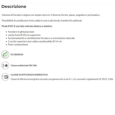 Caminetto angolare lato d'appoggio destro convenzione naturale EK63 818350 EDILKAMIN -4