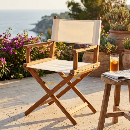 Poltrona Regista legno di acacia 58x44x 91 h TarantinoEDENYA