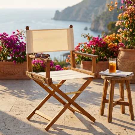 Poltrona Regista legno di acacia 58x44x 91 h TarantinoEDENYA