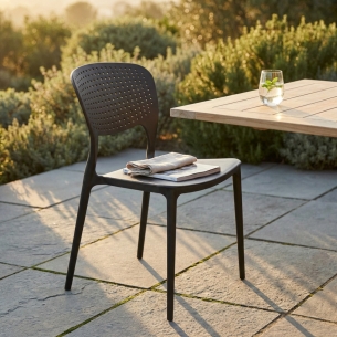 Sedia in polipropilene Mets - AntraciteEDENYA