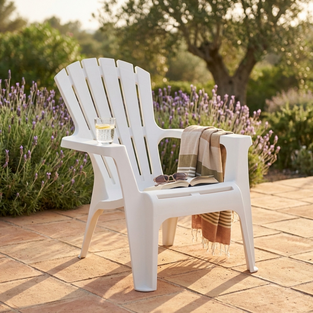 Poltrona Maryland Con braccioli Bianco 73x80x88cmEDENYA