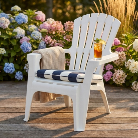 Poltrona Maryland Con braccioli Bianco 73x80x88cmEDENYA