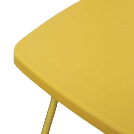 Sedia pieghevole in polipropilene gialla - ELISABETHEDENYA