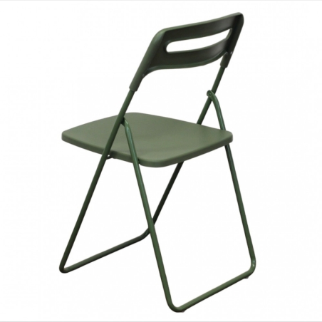 Sedia pieghevole in polipropilene verde - ELISABETHEDENYA