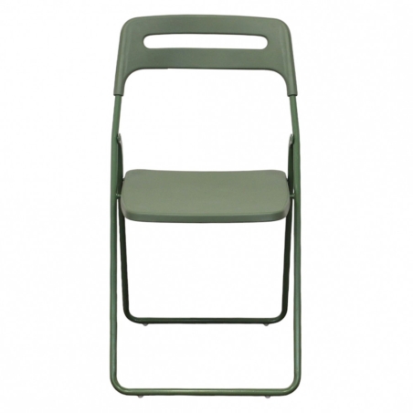 Sedia pieghevole in polipropilene verde - ELISABETHEDENYA
