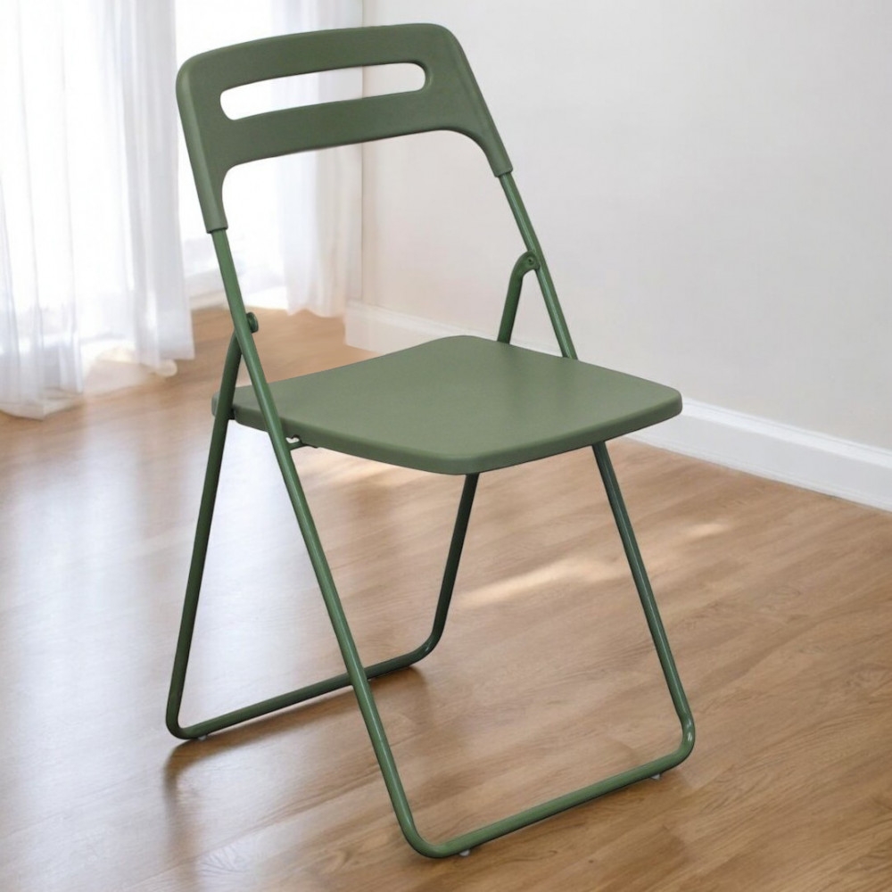 Sedia pieghevole in polipropilene verde - ELISABETHEDENYA