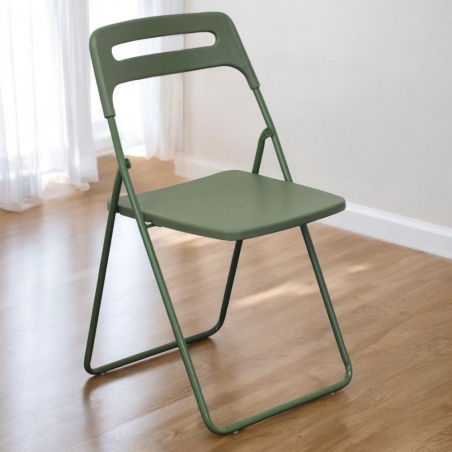 Sedia pieghevole in polipropilene verde - ELISABETHEDENYA