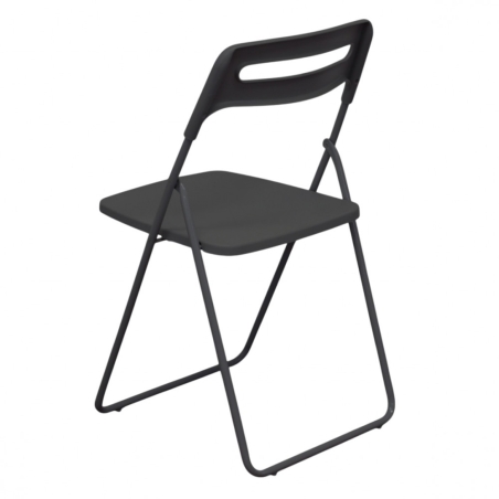 Sedia pieghevole in polipropilene antracite - ELISABETHEDENYA