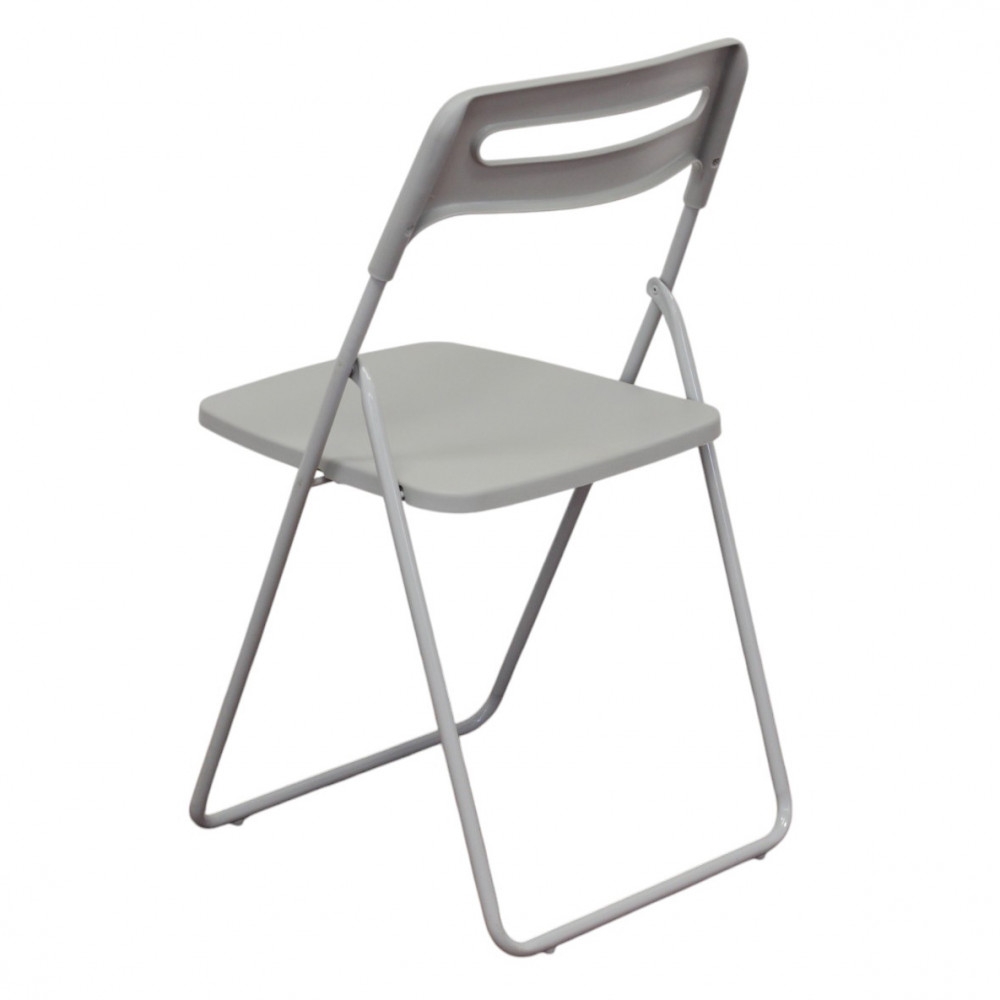 Sedia pieghevole in polipropilene grigio chiaro - ELISABETHEDENYA