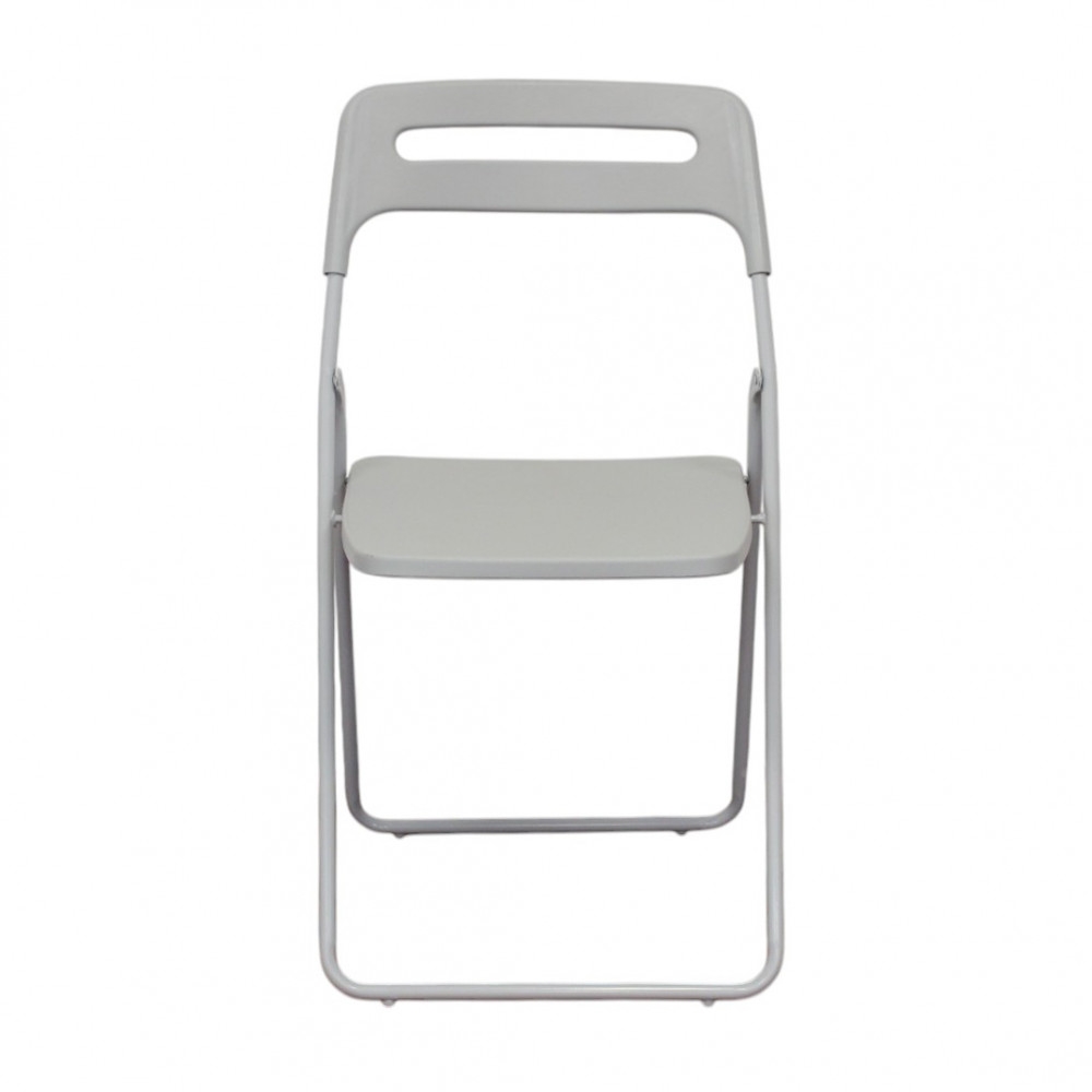 Sedia pieghevole in polipropilene grigio chiaro - ELISABETHEDENYA