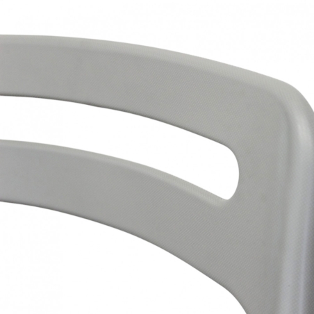 Sedia pieghevole in polipropilene grigio chiaro - ELISABETHEDENYA