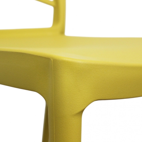 Sedia in polipropilene impilabile gialla - HARMONIE