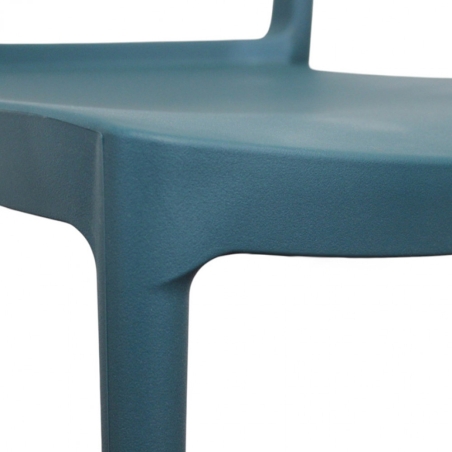 Sedia in polipropilene impilabile verde petrolio - HARMONIEEDENYA