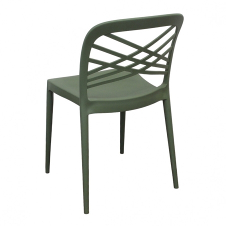 copy of Sedia in polipropilene impilabile antracite - HARMONIEEDENYA