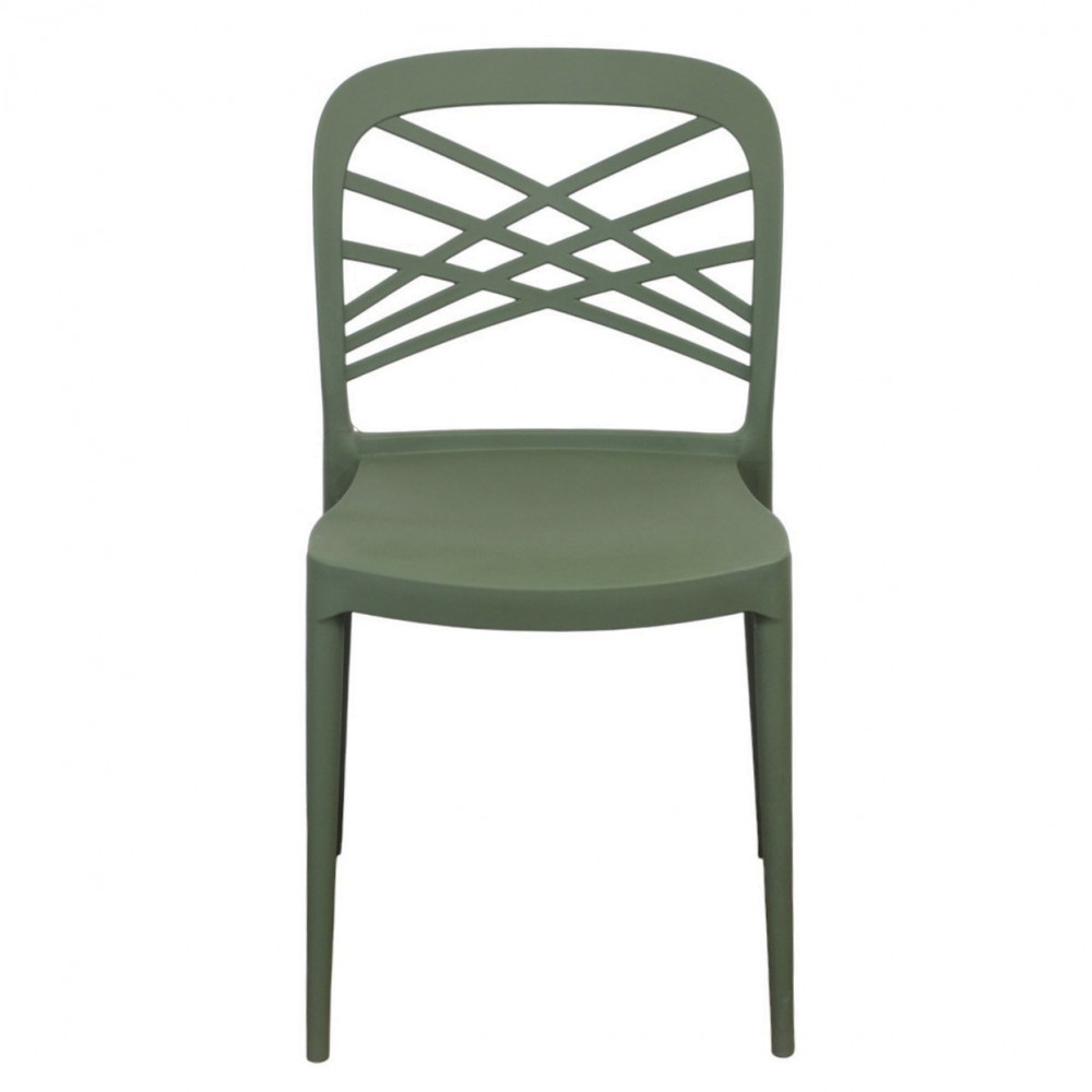 Sedia in polipropilene impilabile verde - HARMONIEEDENYA
