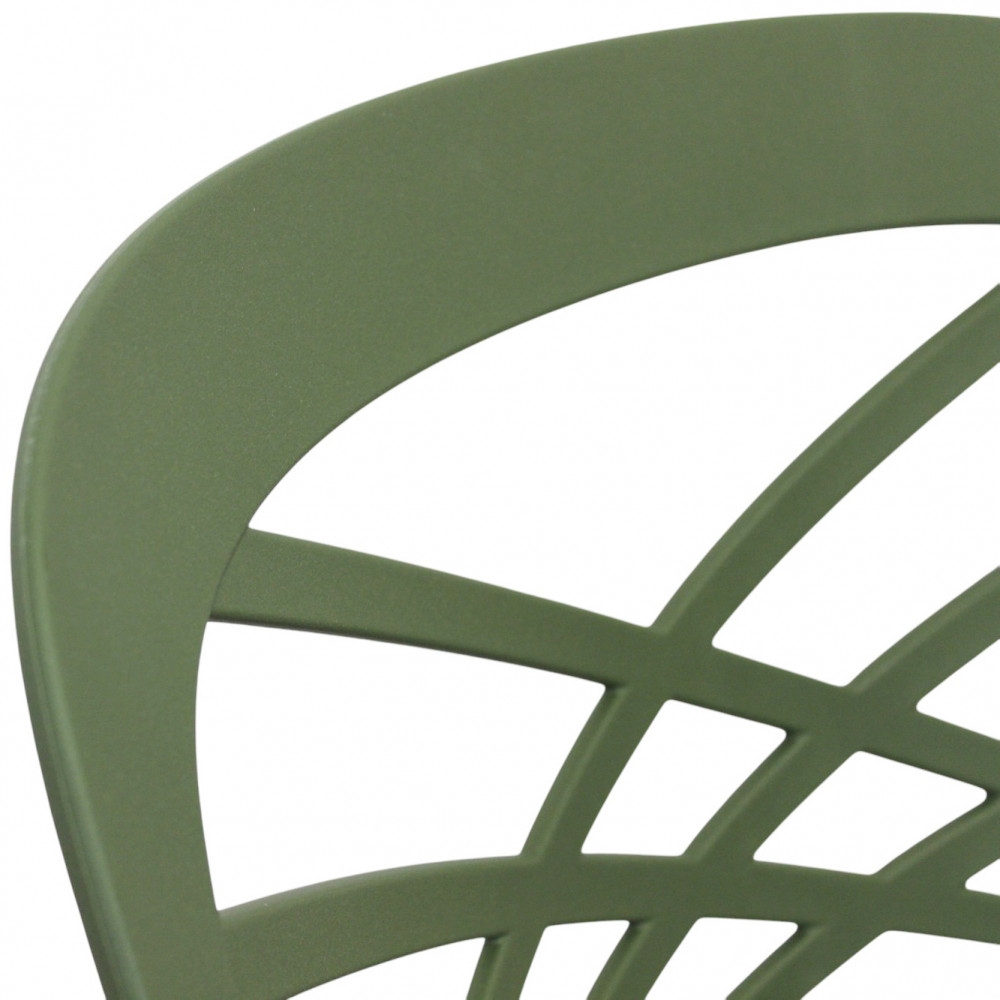Sedia in polipropilene impilabile verde - HARMONIEEDENYA