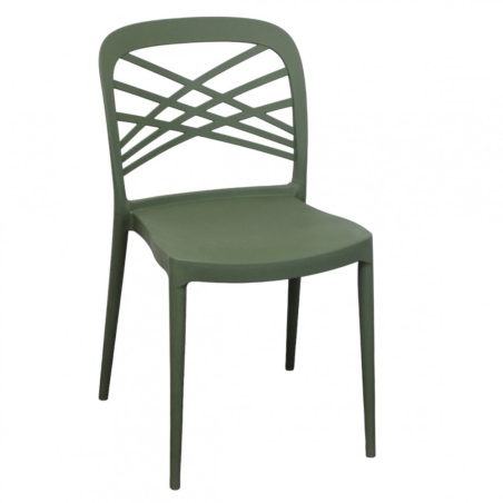 copy of Sedia in polipropilene impilabile antracite - HARMONIEEDENYA