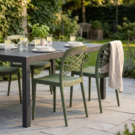 copy of Sedia in polipropilene impilabile antracite - HARMONIEEDENYA