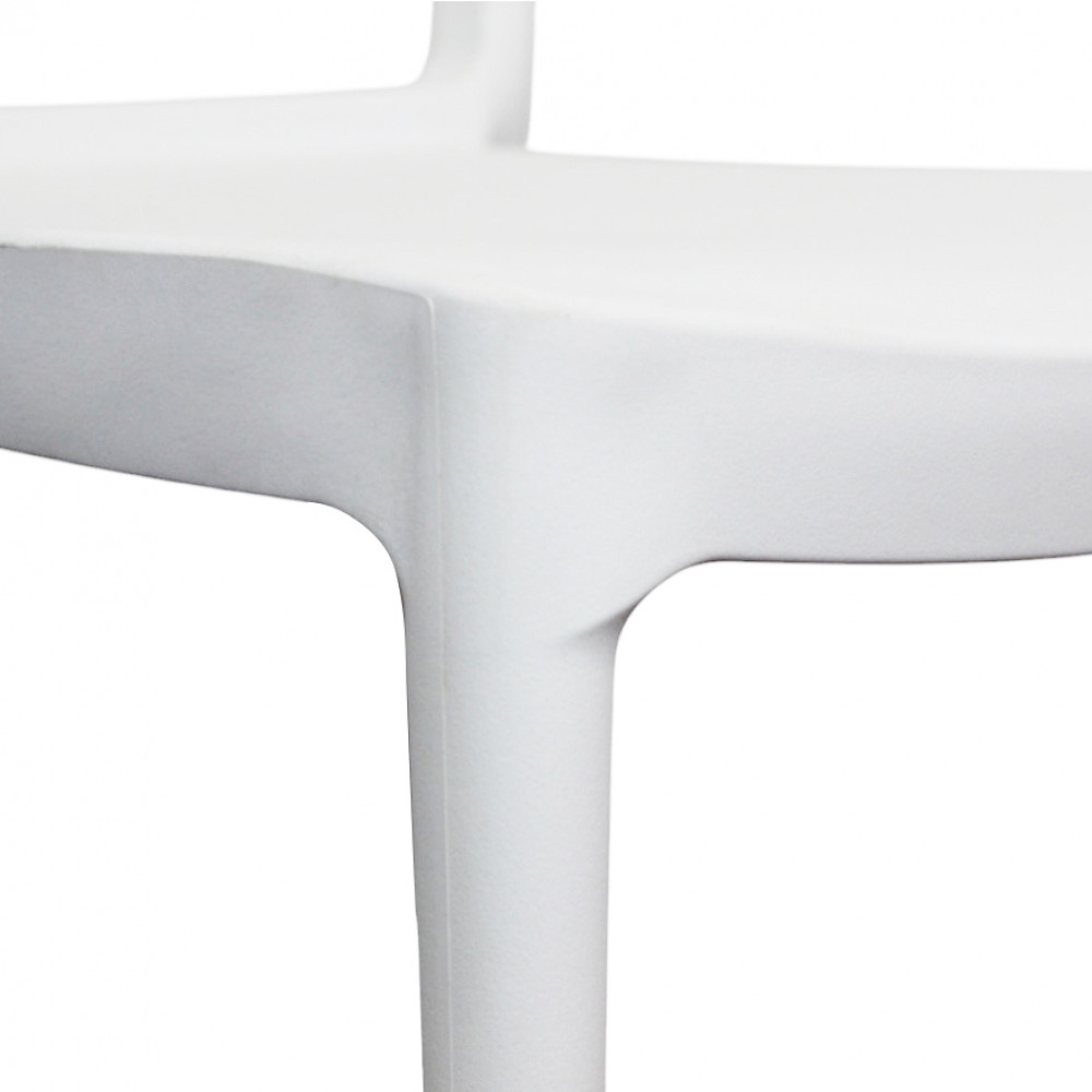 Sedia in polipropilene impilabile bianca - HARMONIEEDENYA