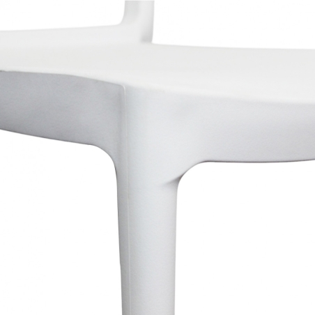 Sedia in polipropilene impilabile bianca - HARMONIEEDENYA