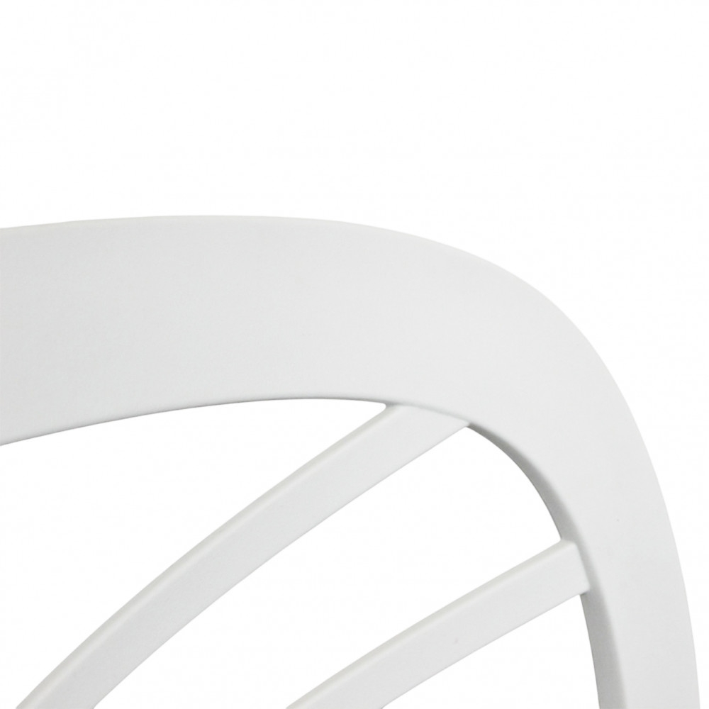 Sedia in polipropilene impilabile bianca - HARMONIEEDENYA