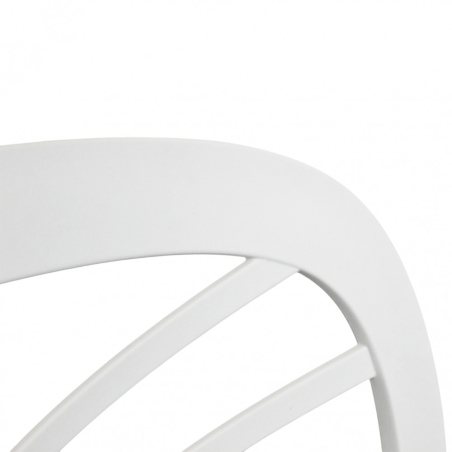 Sedia in polipropilene impilabile bianca - HARMONIEEDENYA