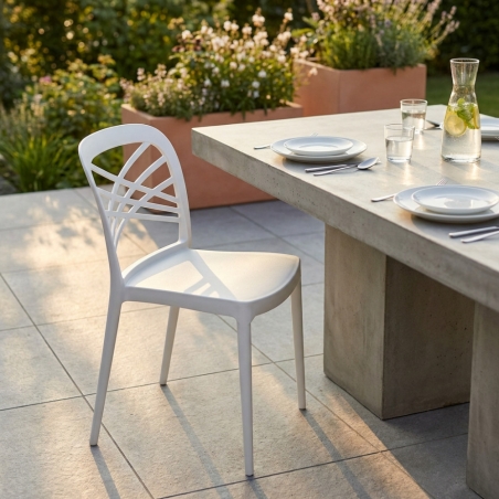 copy of Sedia in polipropilene impilabile antracite - HARMONIEEDENYA