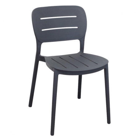 copy of Sedia in polipropilene impilabile antracite - HARMONIEEDENYA